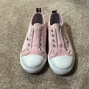 Pink Tommy Hilfiger kids shoes